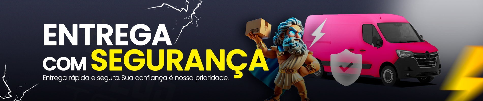 Entrega Rápida, Segura e com Qualidade Garantida!  Receba seus produtos com a confiança que você merece. 