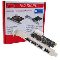 Placa Pci-e X1 Com 4 Portas Usb 3.0, Md9 7618 - Imagem do Produto