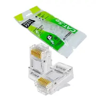 Conector Rj45 Cat5E, Embalagem Com 10 Unidades, Md9 6351 - Imagem do Produto