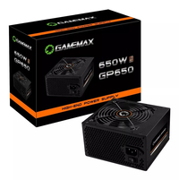 Fonte Atx 0650 W Gamemax Gp650, 80 Plus Bronze, Pfc Ativo, Preta, Box - Imagem do Produto