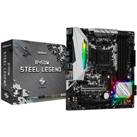 Placa Mãe Am4 Asrock B450M Steel Legend, Ddr4 128Gb, M2/Nvme, Displayport, Hdmi - Imagem do Produto