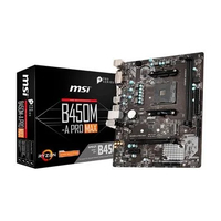 Placa Mãe Am4 Msi B450M-A Pro Max, Ddr4 64Gb, M2/Nvme, Hdmi, Dvi - Imagem do Produto