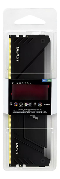 Memória Desktop Ddr4 16Gb/3600 Mhz Kingston Fury Beast Kf436C18Bb2A/16, Rgb, Cl 18 - Imagem do Produto