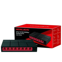 Switch 08 Portas Mercusys Ms108G, 10/100/1000 Mbps, Gigabit - Imagem do Produto