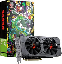 Placa De Vídeo Geforce Ddr6 06Gb/192 Bits Rtx 2060 Pcyes, 2 Fans, Dp, Dvi, Hdmi, Pa2060Rtx6Gdf - Imagem do Produto