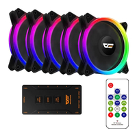 KIT VENTOINHAS AIGO DARKFLASH DR12 PRO 5IN1 RGB 5X120MM, DR12-PRO-5IN1 - Imagem do Produto