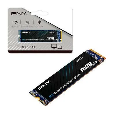 SSD Pny 500GB Cs1031, M.2 2280 NVMe 1.3, Pcie Gen3 X4, Leitura 2200MB/s, Gravação 1200MB/s - M280cs1031-500-Cl - Imagem do Produto