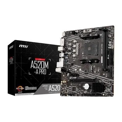 Kit Upgrade | Placa mãe Msi A520M-A Pro | Processador Amd Ryzen 3 3200G | Memoria Ram 8GB/3200Mhz DDR 4 - Imagem do Produto