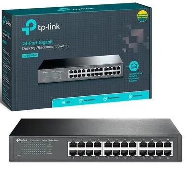 Switch 24 Portas Tp-Link Tl-Sg1024D, Gigabit 10/100/1000 Mbps, Rack - Imagem do Produto