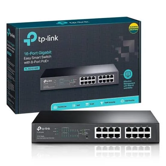 Switch 16 Portas Tp-Link Tl-Sg1016D, Gigabit 10/100/1000 Mbps, Rack - Imagem do Produto