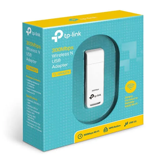 Adaptador Sem Fio Tp-Link Tl-Wn821N, Wireless, Single Band 2.4 Ghz, 300 Mb/S, Usb - Imagem do Produto