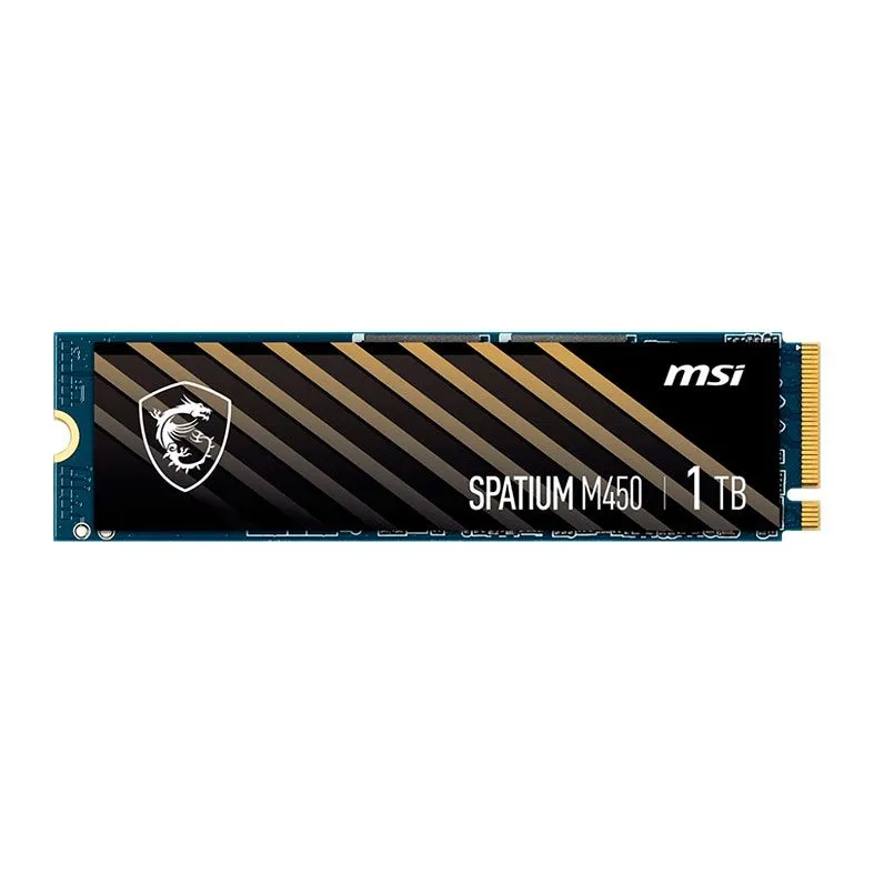 Ssd Nvme 1 Tb Msi Spatium M450, 4.0, Lê: 3.600 Mb/S, Grava: 3.000 Mb/S, - Imagem do Produto