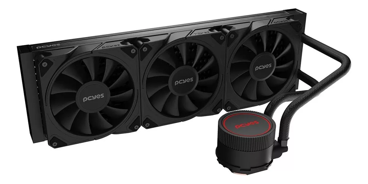 Watercooler Pcyes Sangue Frio 3 Black Vulcan, 3Fans x 120Mm, Wcsf3360Br, Gar: T3M - Imagem do Produto