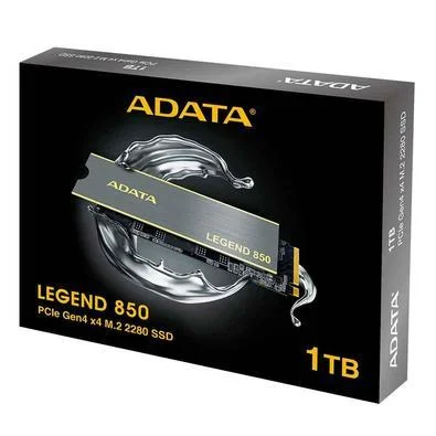 Ssd Nvme 1 Tb Adata Legend 850 4.0 Aleg-850-1Tcs, Lê: 5.000 Mb/S, Grava: 4.500 Mb/S, Tlg4000, Ps5, Gar: FAB - Imagem do Produto