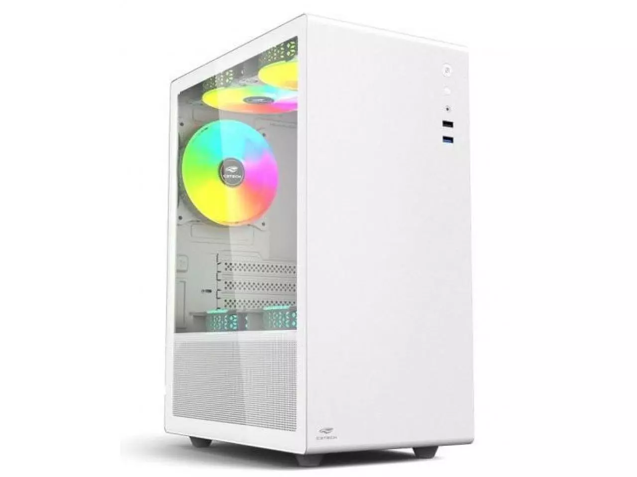 Gabinete Game MT-G200WH com Coolers Branco C3Tech - Imagem do Produto