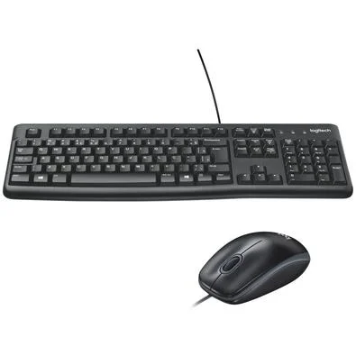 Kit Teclado E Mouse Com Fio Logitech Mk120, Resistente À Água, 1000Dpi, Preto, Abnt2, 920-004429 - Imagem do Produto