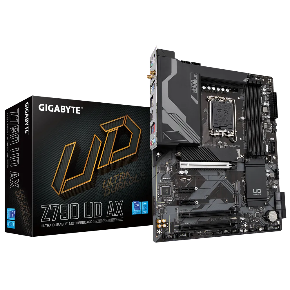 Placa Mãe 1700 12ª, 13ª, 14ª Geração Gigabyte Z790 Ud Ax, Ddr5 192Gb, Dp, Hdmi, Usb3.2, M2/Nvme - Imagem do Produto