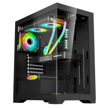 Gabinete Gamer Kmex Cg-11G4 Poseidon, Sem Fonte, Sem Fan, Lateral De Vidro, Preto - Imagem do Produto