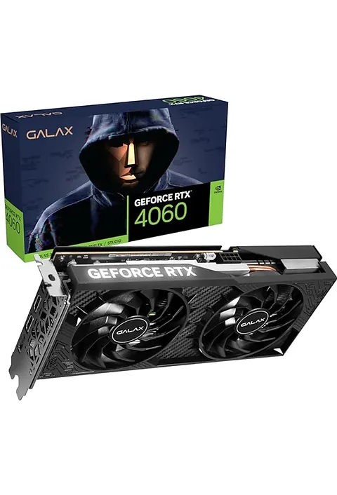 Placa De Vídeo Geforce Ddr6 08Gb/128 Bits Rtx 4060 Galax, 2 Fans, Dp, Hdmi, 46Nsl8Md9Nxv, Com Lhr - Imagem do Produto