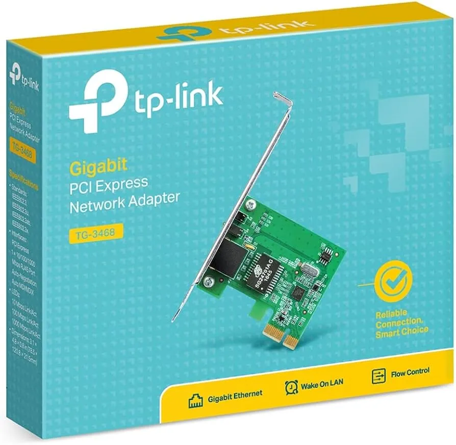 Placa De Rede Pci Express Tp-Link Tg-3468, Gigabit, Porta Rj-45 10/100/1000 Mb/S - Imagem do Produto