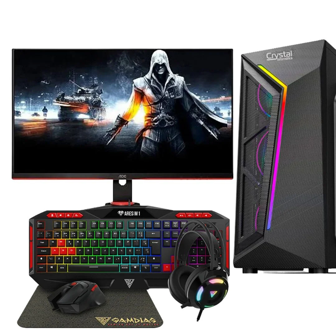 PC Gamer Promo Core i3 | Placa de vídeo RX 550 4GB | SSD 120GB HD 250GB | Fonte 500W | Gabinete Gamer - Imagem do Produto