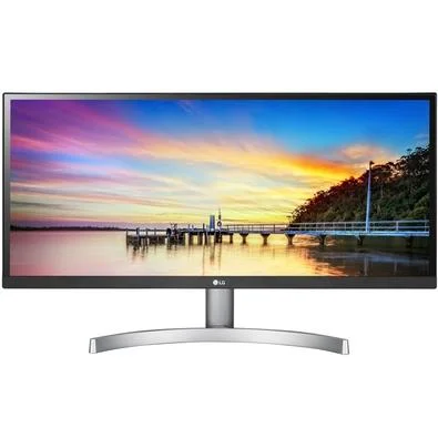 Monitor Gamer Led 29" Lg 29Wk600-W, Ips, Ultrawide, 5Ms, 75Hz, Full Hd, Dp, Hdmi, Alto Falante, Vesa, Branco - Imagem do Produto