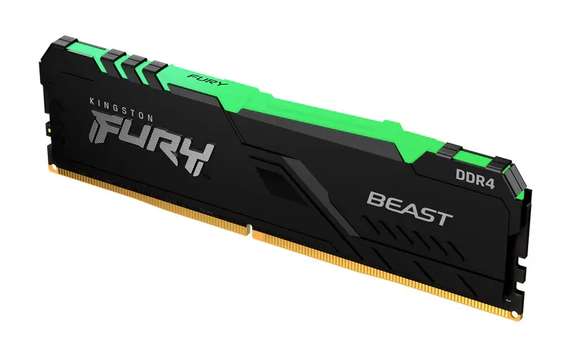 Memória Desktop Ddr4 16Gb/3200 Mhz Kingston Fury Beast Kf432C16Bb12A/16, Cl 16, Rgb - Imagem do Produto