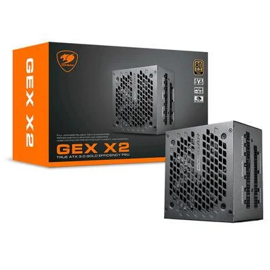 Fonte Atx 1000W Cougar Gex X2, Gex X2 1000w, 80 Plus Gold, Modular, Pfc Ativo - Imagem do Produto