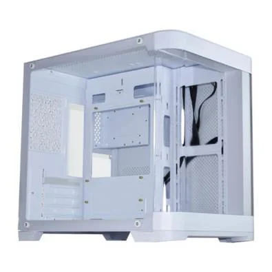 Gabinete Gamer K Mex Cg-W1Ag Aquario Curva, Sem Fonte, Sem Fan, Branco, Lateral De Vidro - Imagem do Produto