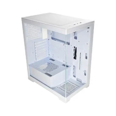 Gabinete Gamer Kmex Cg-W1G4 Poseidon, Sem Fonte, Sem Fan, Lateral De Vidro, Branco - Imagem do Produto