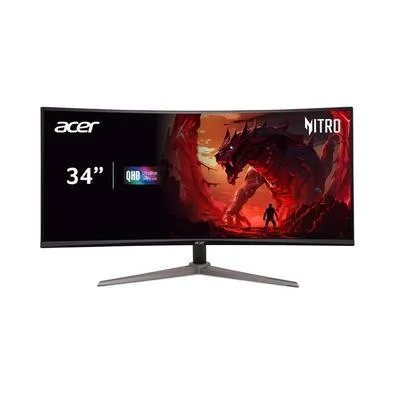 Monitor Gamer Led 34" Acer Curvo Ed340cU Pbiipx, Va, Ultrawide, 1Ms, 100Hz, Qhd, Dp, Hdmi, Alto Falante, Preto - Imagem do Produto