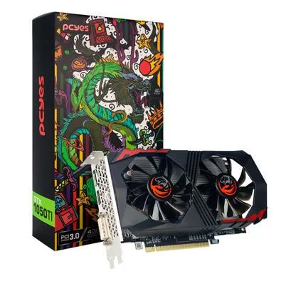 Placa De Vídeo Geforce Ddr5 04Gb/128 Bits Gtx 1050 Ti Pcyes, 2 Fans, Dp, Dvi, Hdmi, Pvgtx1050Ti4Gbr5128 - Imagem do Produto