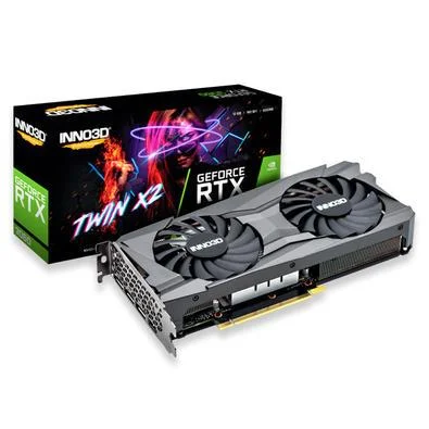 Placa De Vídeo Geforce Ddr6 08Gb/128 Bits Rtx 3050 Inno3D, 2 Fans, Dp, Dvi, Hdmi, N30502-08D6-1711Va41 - Imagem do Produto