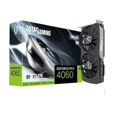 Placa De Vídeo Geforce Ddr6 08Gb/128 Bits Rtx 4060 Zotac Gaming, 2 Fans, Dp, Hdmi, Zt-D40600H-10M, Com Lhr - Imagem do Produto