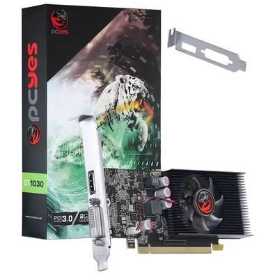 Placa De Vídeo Geforce Ddr5 02Gb/064 Bits Gt 1030 Pcyes, 1 Fan, Hdmi, Dvi, Low Profile, Pa1030Gtg5Lp - Imagem do Produto