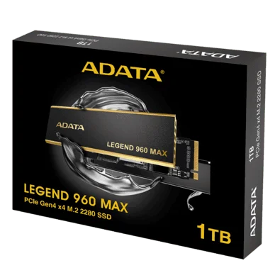 Ssd Nvme 1Tb Adata Legend 960 Max 4.0 Aleg-960M-1Tcs, Lê: 7.400 Mb/S, Grava: 6.800 Mb/S, Tlg4000, Ps5 - Imagem do Produto