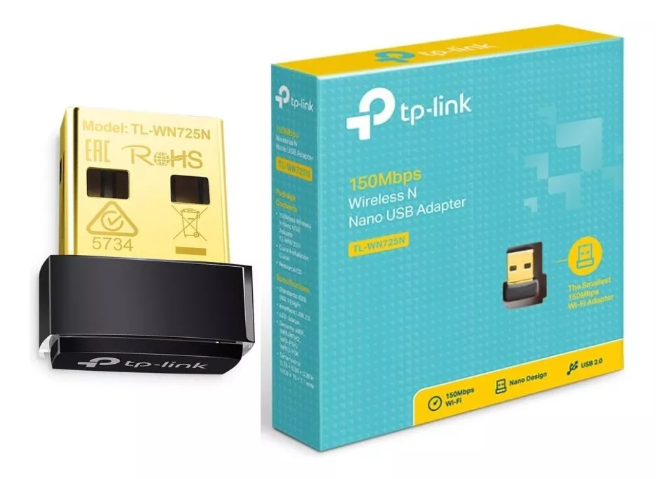 Adaptador Sem Fio Tp-Link Tl-wn725N, Usb, 150 Mbps - Imagem do Produto