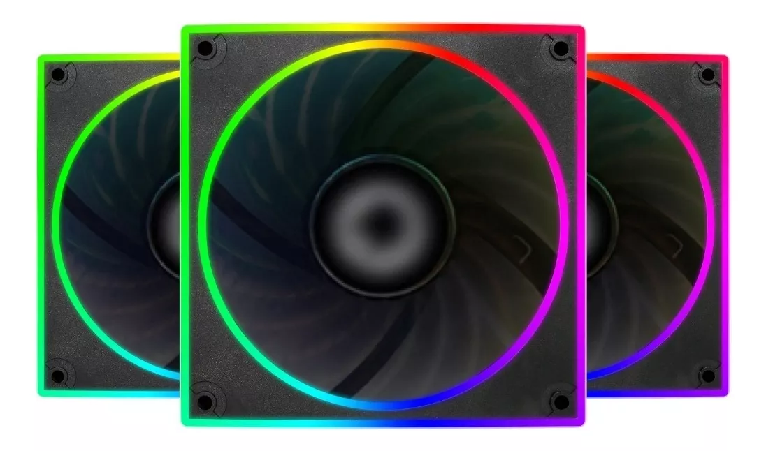 Cooler Fan Rgb Bluecase Bfr-22Rgb, Controlável, 6 Pinos, Led, 120X120X25 Mm - Imagem do Produto