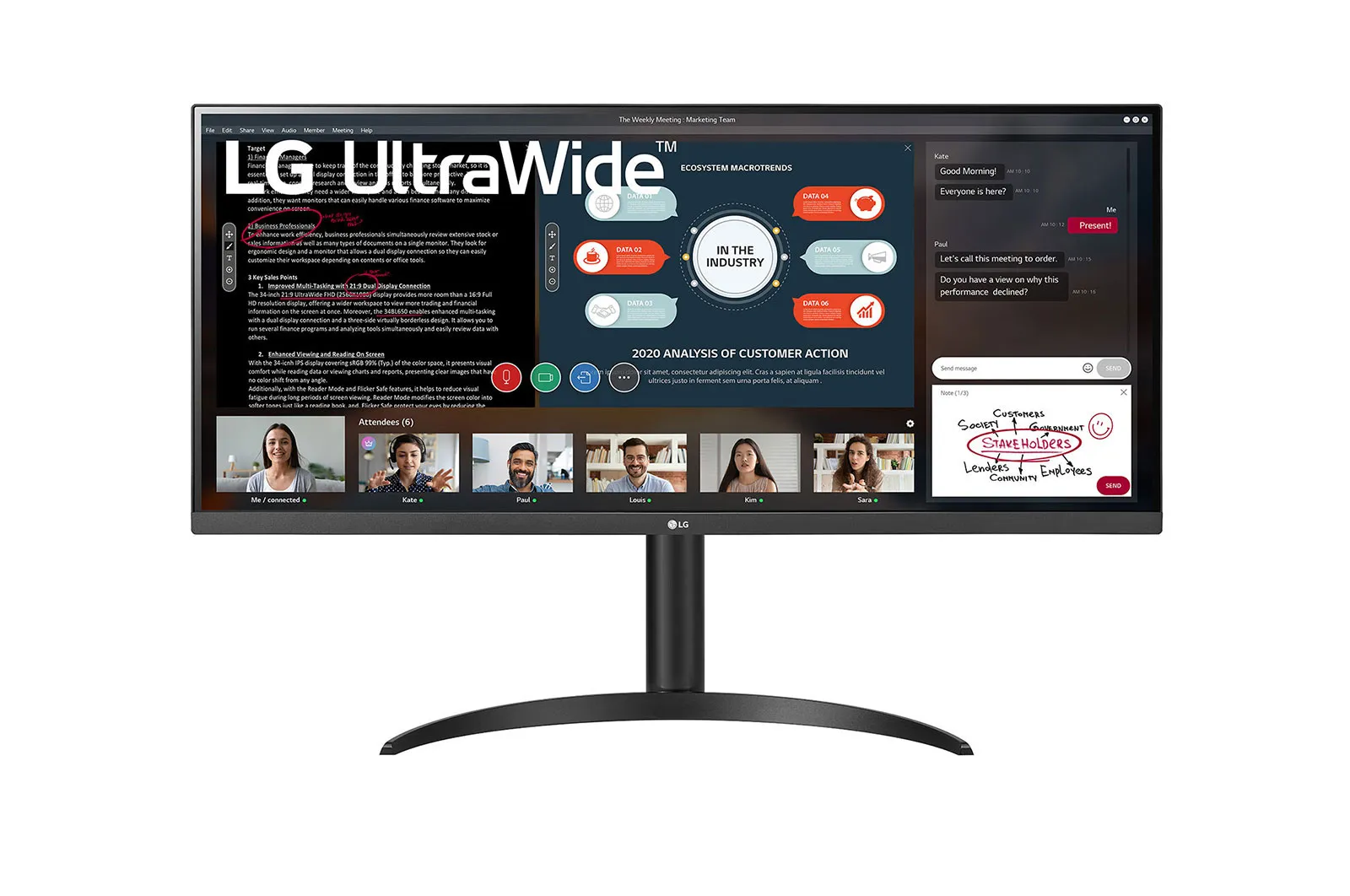 Monitor Gamer Led 29" Lg 29Um69G-B, Ips, Ultrawide, 1Ms, 75Hz, Full Hd, Dp, Hdmi, Vesa, Preto - Imagem do Produto