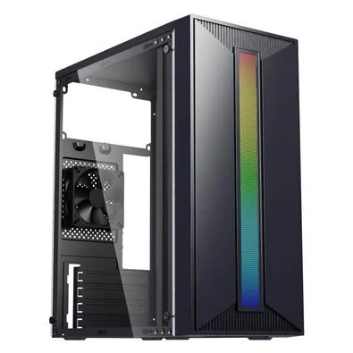 Gabinete Gamer Bluecase Bg-042Bx Mini, Sem Fonte, Rgb, 1 Fan, Usb 3.0, Acrílico, Preto - Imagem do Produto