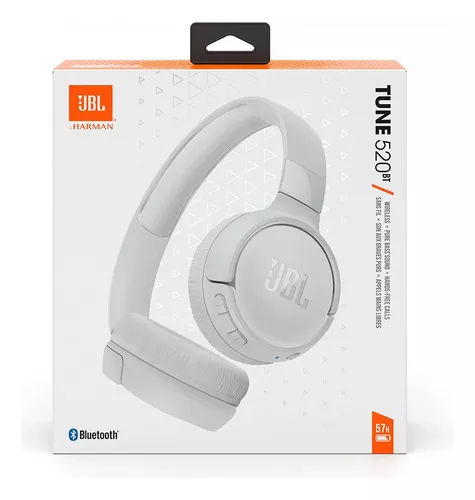 Headphone Jbl Tune 520Bt, Bluetooth, Jblt520Btwht, Branco - Imagem do Produto