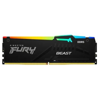 Memória Desktop Ddr5 16Gb/5600 Mhz Kingston Fury Beast Kf556C40Bba-16, Rgb, Cl 40, 1.25V - Imagem do Produto