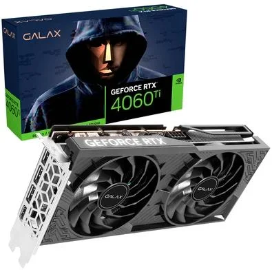 Placa De Vídeo Geforce Ddr6 08Gb/128 Bits Rtx 4060 Ti Galax, 2 Fans, Dp, Hdmi, 46Isl8Md8Coc, Com Lhr, Gar - Imagem do Produto