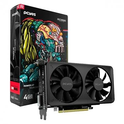 Placa De Vídeo Amd Radeon Ddr5 04Gb/128Bits Rx 550 Pcyes Edge Series, 2 Fans, Dp, Hdmi, Dvi, Pvex5504Gbdf - Imagem do Produto