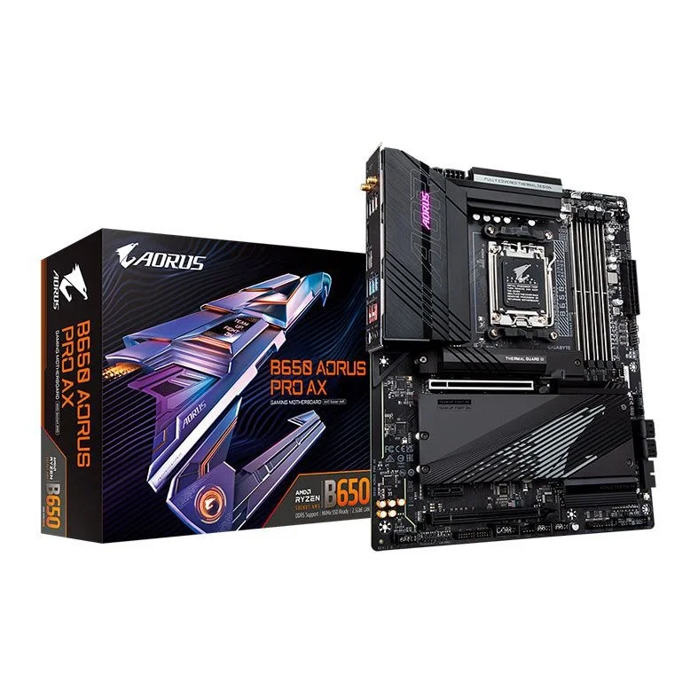 Placa Mãe Am5 Gigabyte B650 Aorus Pro Ax, Ddr5 192Gb, M2/Nvme, Hdmi, Wifi - Imagem do Produto