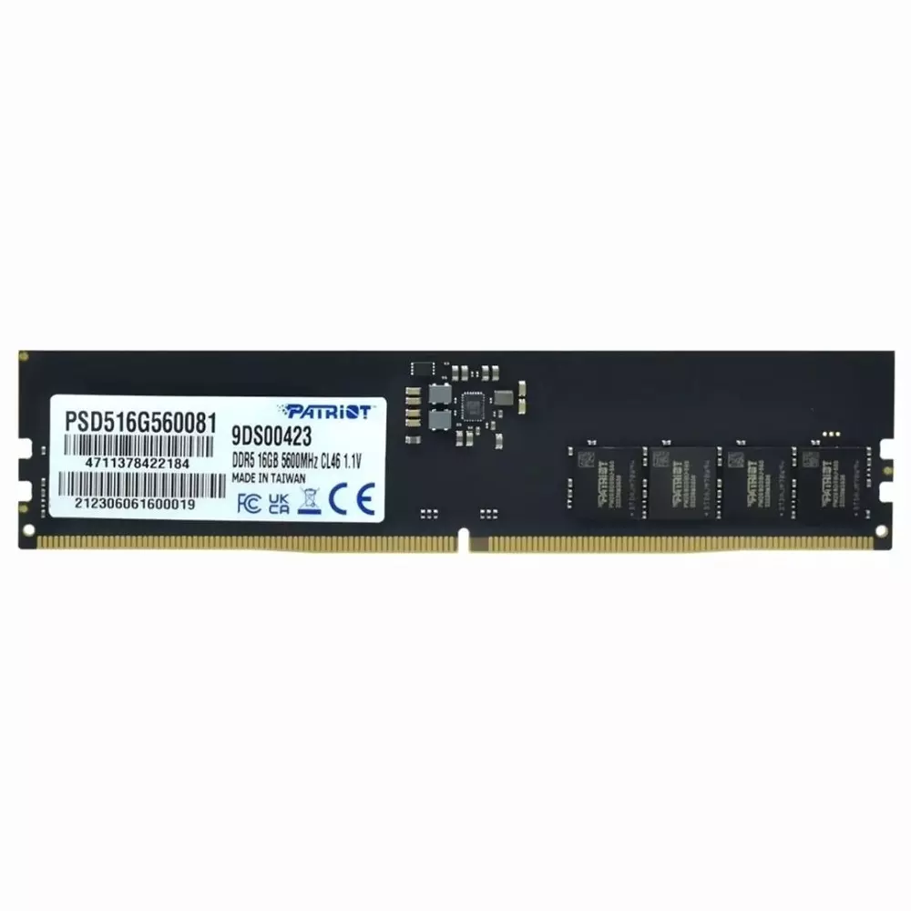 Memória Desktop Ddr5 16Gb/5600 Mhz Patriot Cl46 1.1V Psd516G560081 - Imagem do Produto