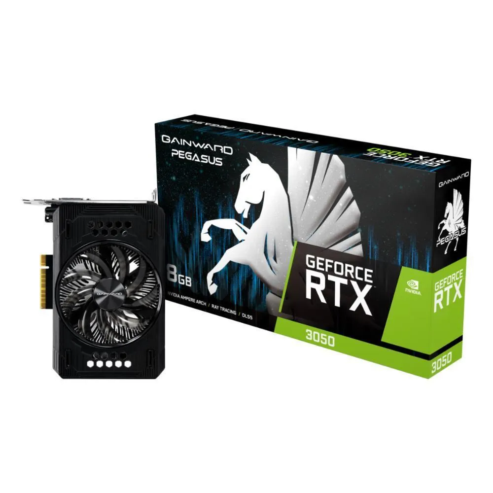 Placa De Vídeo Gainward, Nvidia RTX 3050, 8GB, GDDR6, 128bits, Pegasus Series - Imagem do Produto