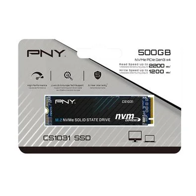 Ssd Nvme 500 Gb Pny M280Cs1031-500-Cl, 3.0, Lê: 2.200 Mb/S, Grava: 1.200 Mb/S - Imagem do Produto